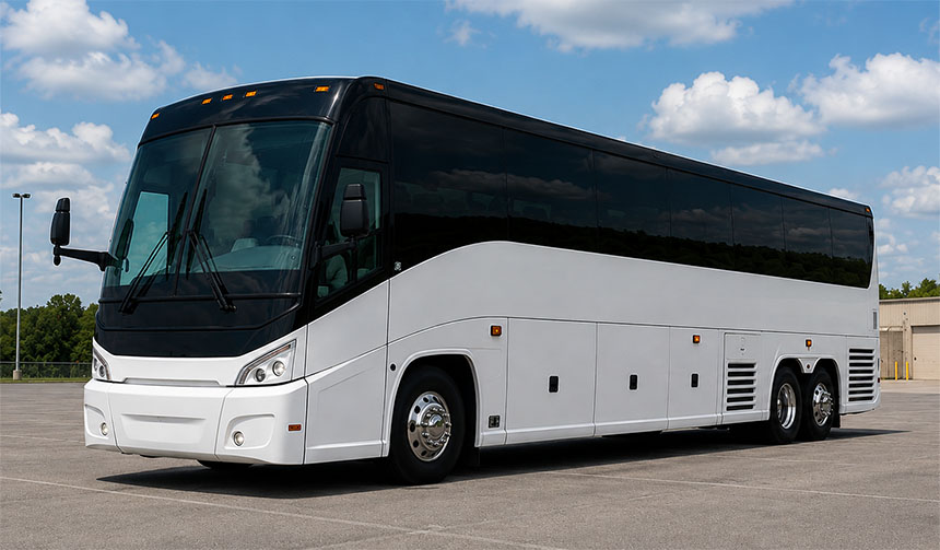56-passenger charter bus available in Vallejo, CA